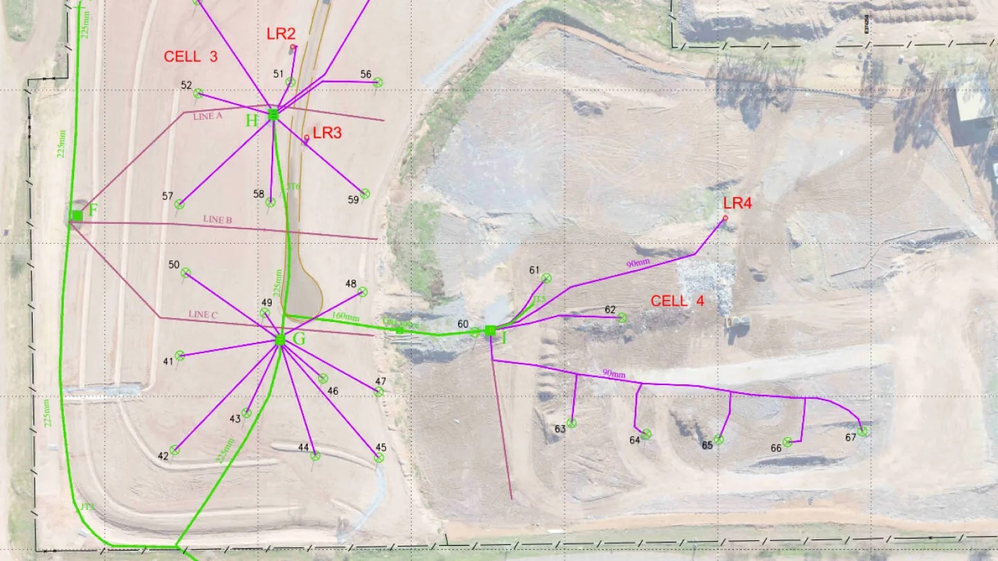 Gas line survey