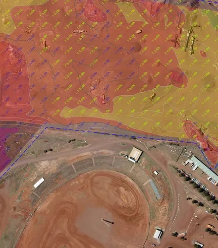 Aerial Surveying for Government Geospatial imagery heatmap