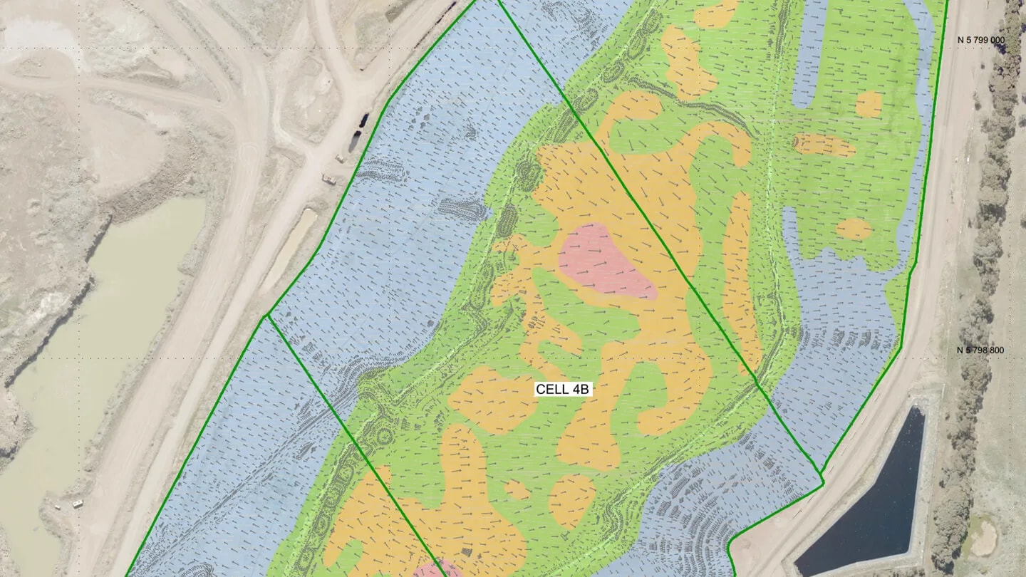 Landfill cell watershed analysis