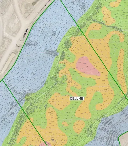 Landfill cell watershed analysis