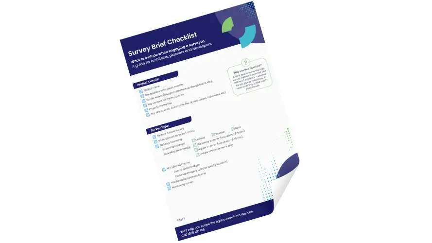 Survey brief checklist for architects