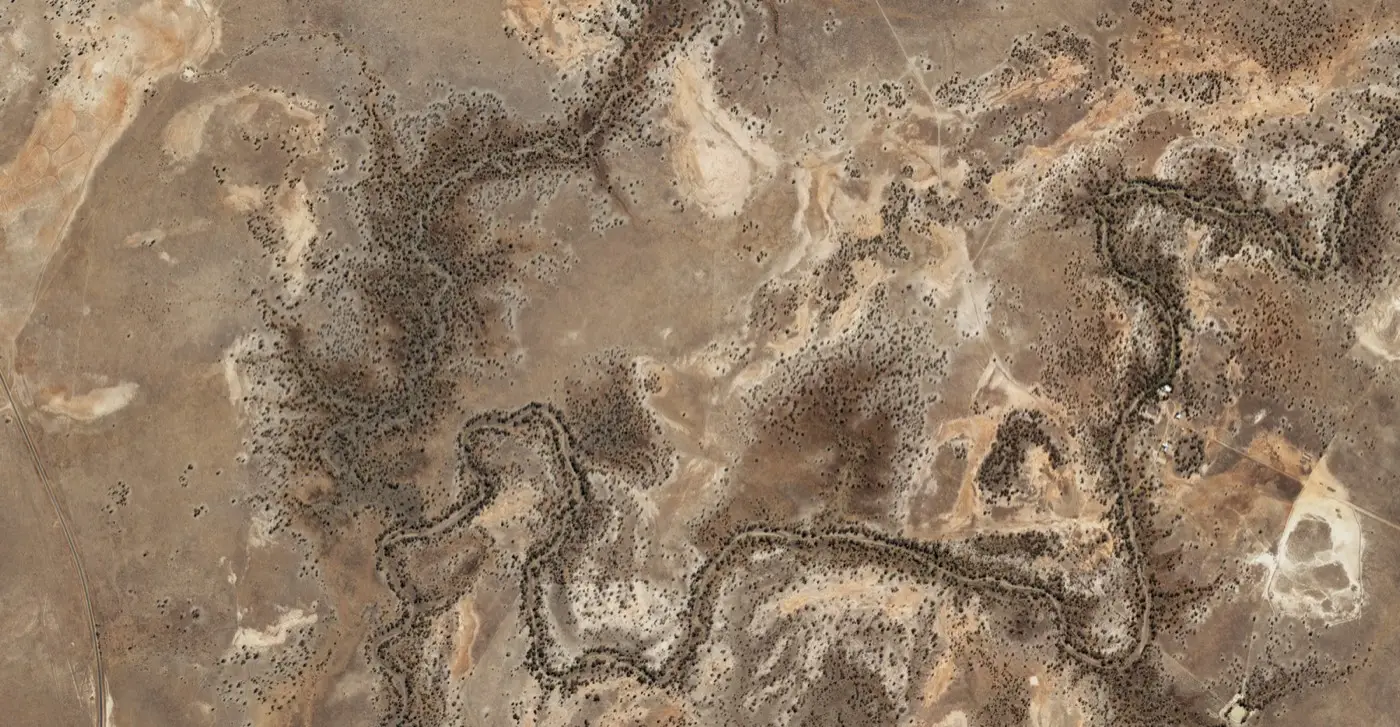 Detail crop of the Narran orthophoto showing ground resolution