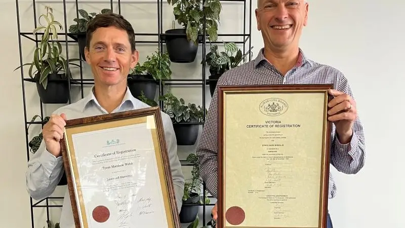 Licensed title surveying - Trent and Erik